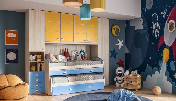 CM244 Ensemble de chambre à coucher pour enfants