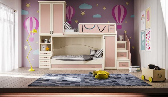 CM251 Ensemble de chambre à coucher pour enfants